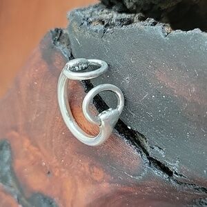 Hermes Paris Vintage Nausicca Ring, Authentic .925 Silver, Size 54